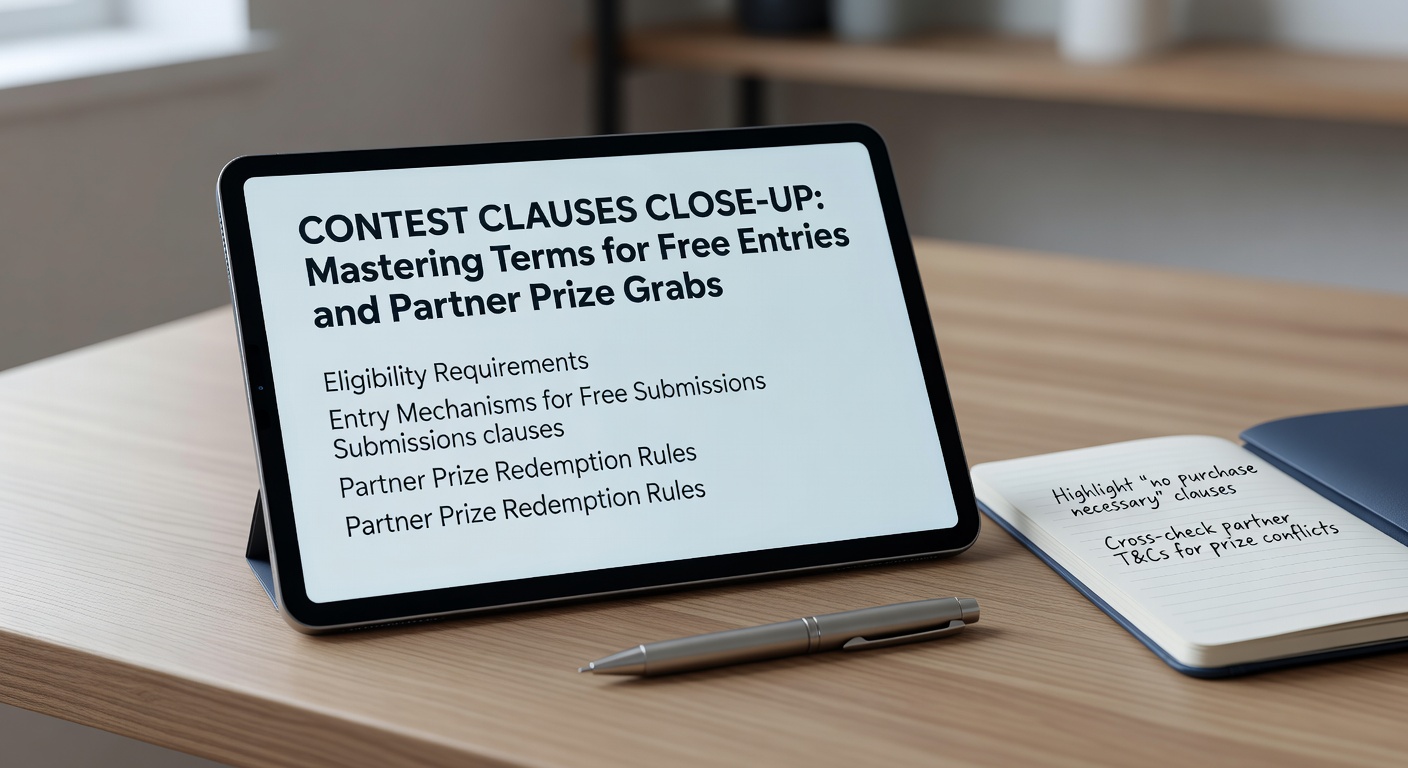 Illustration of hands grabbing prize icons from a network of connected partner logos, symbolizing collaborative contest opportunities and shared prize pools