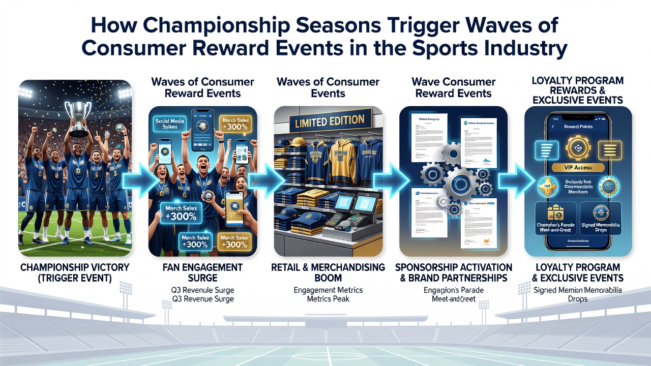 Detailed view of consumer reward event processing with entry forms and prize distribution logistics during sports championship periods