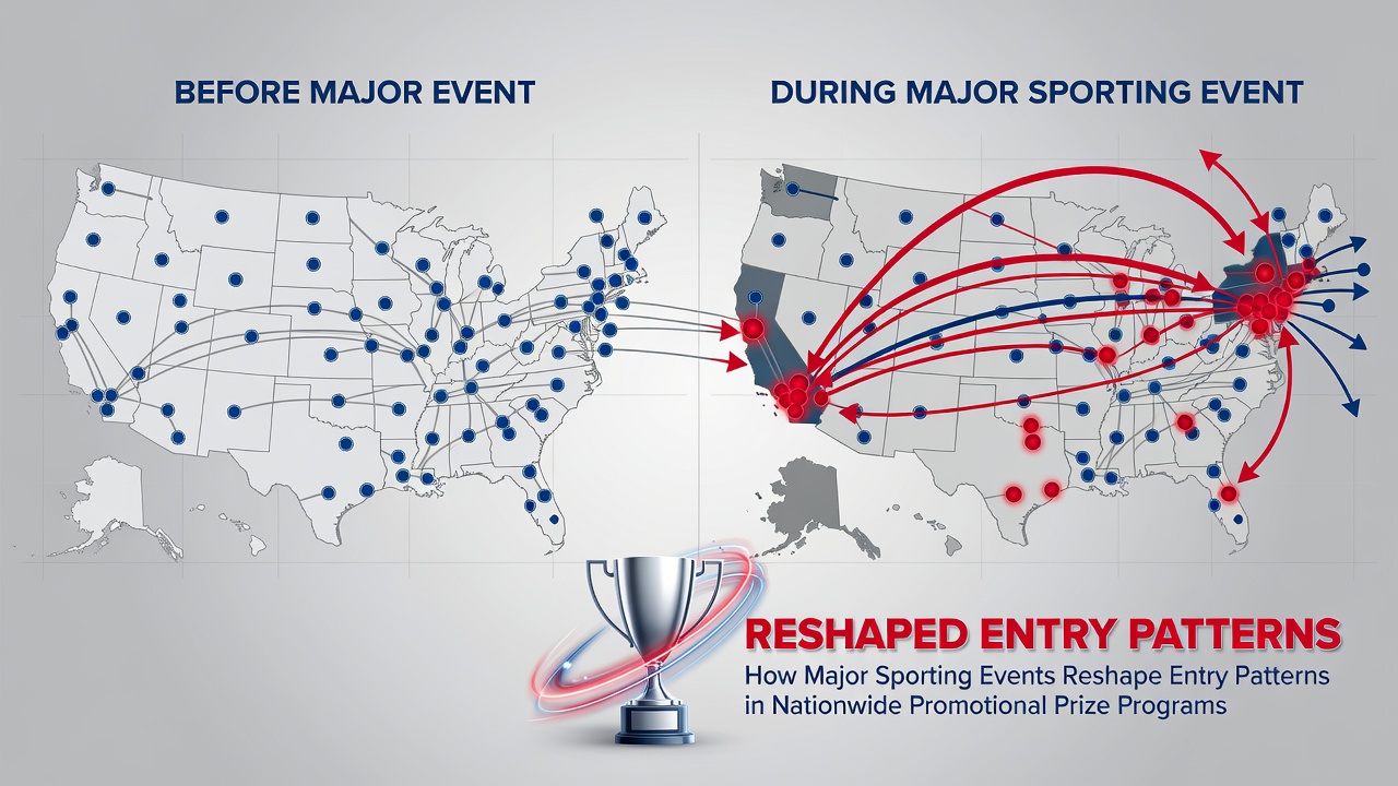 Analysis of entry data during live sports broadcasts revealing pattern changes