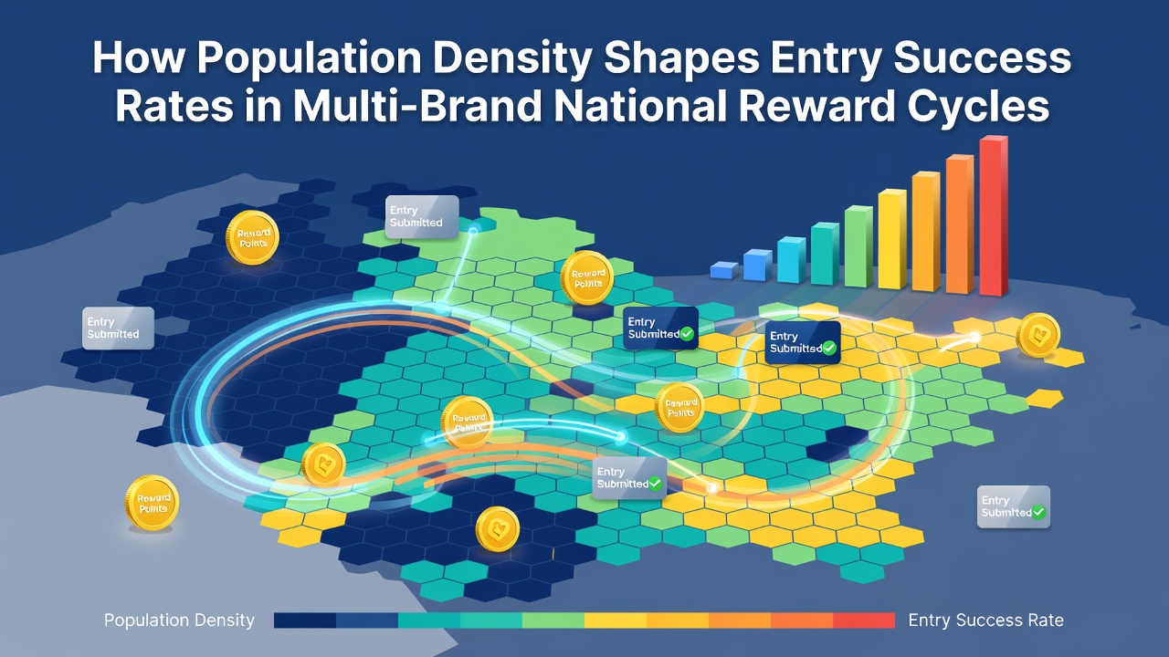 Urban and rural landscapes showing population density differences affecting contest participation patterns