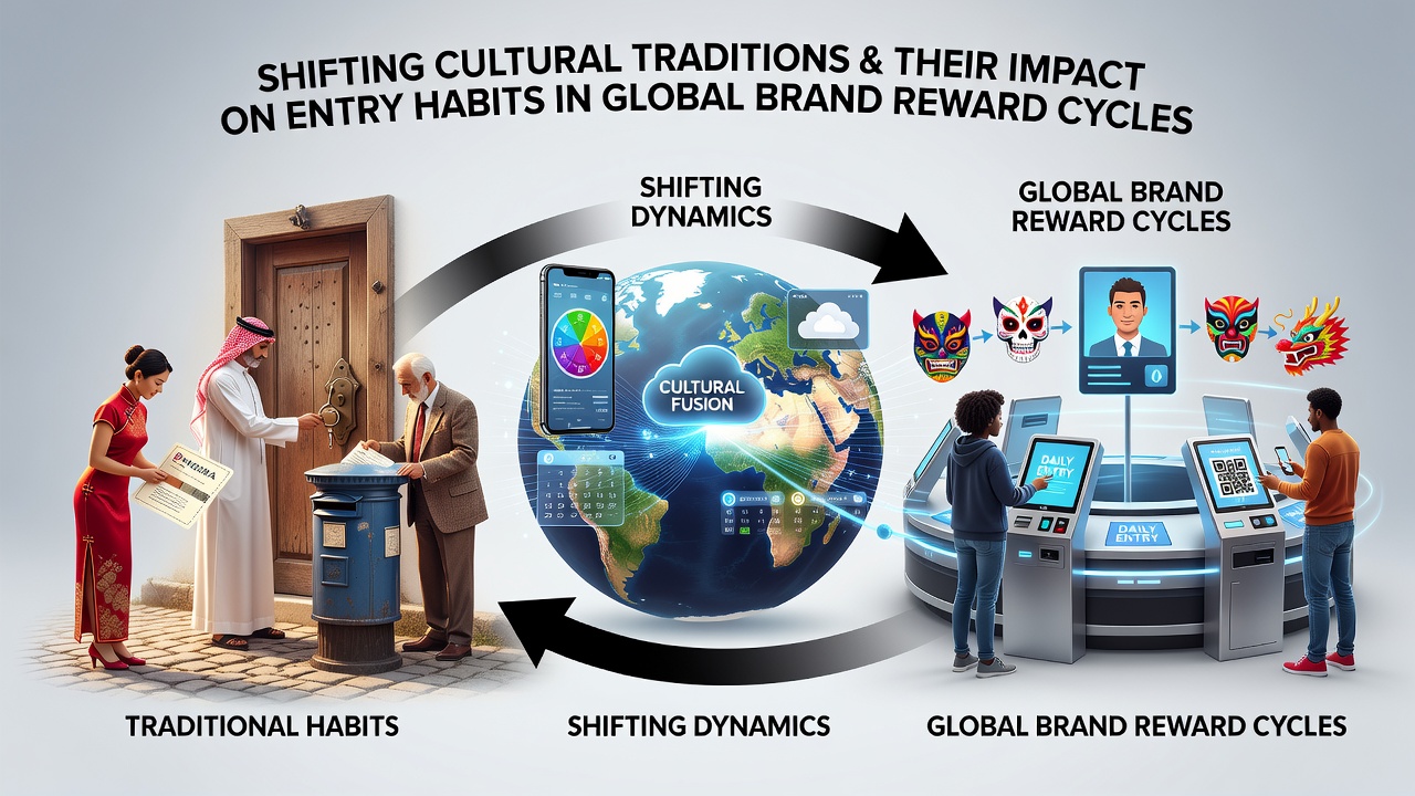 Global participants engaging with brand reward entries during cultural festivals and digital shifts
